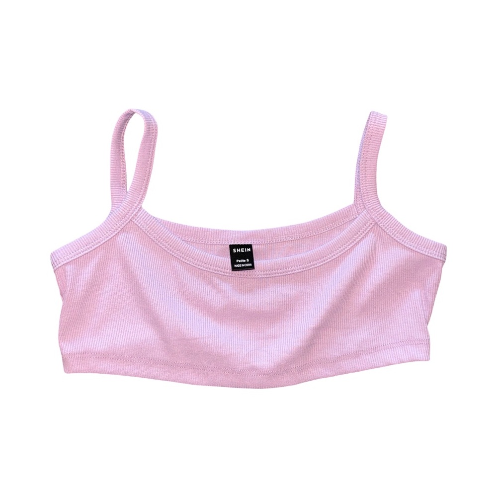 ✨ Super Cute Lilac Ribbed Crop Top (Petite Small)
